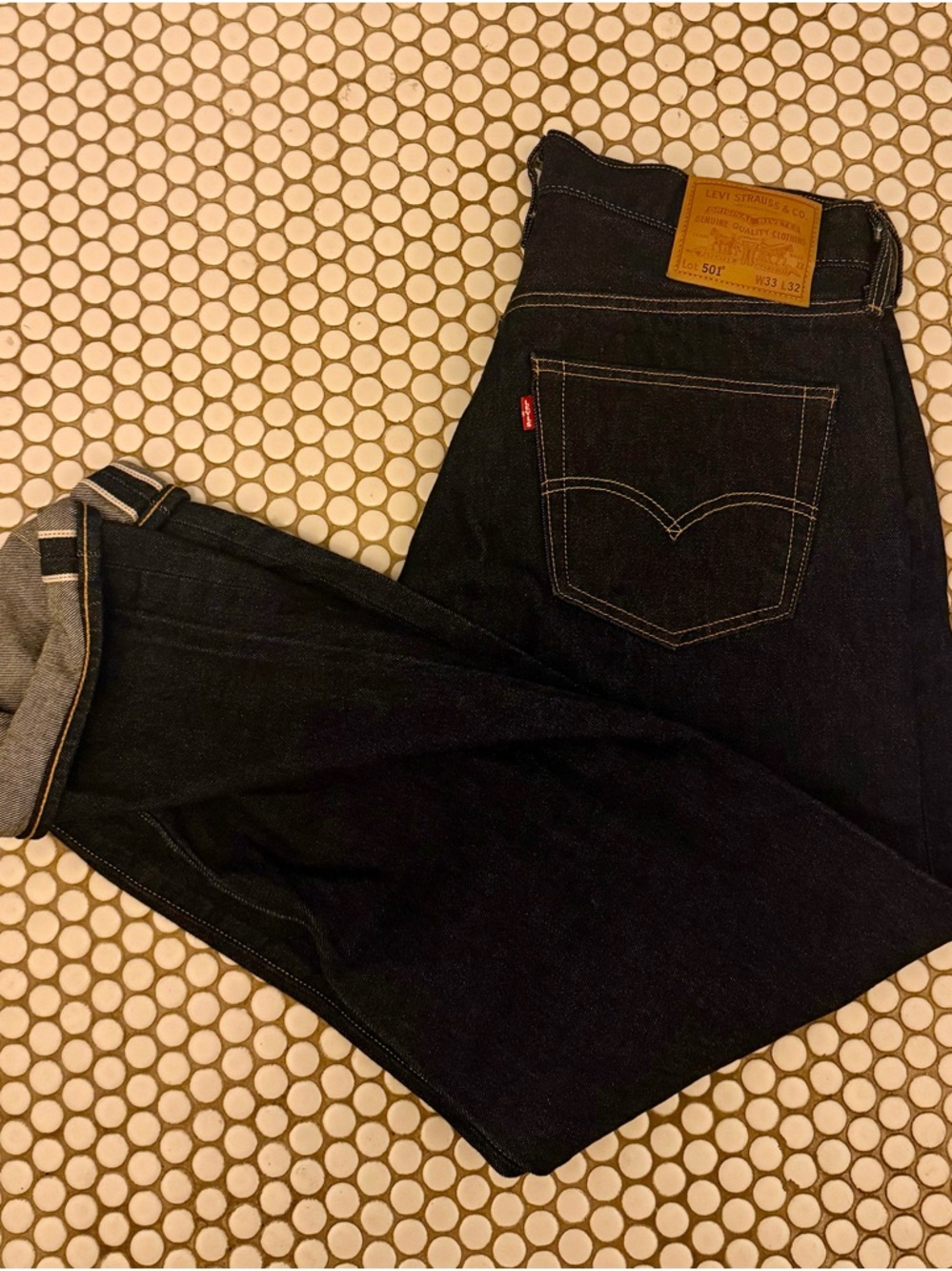 Levi's 501 Straight Leg Men's Jeans - Dark Indigo